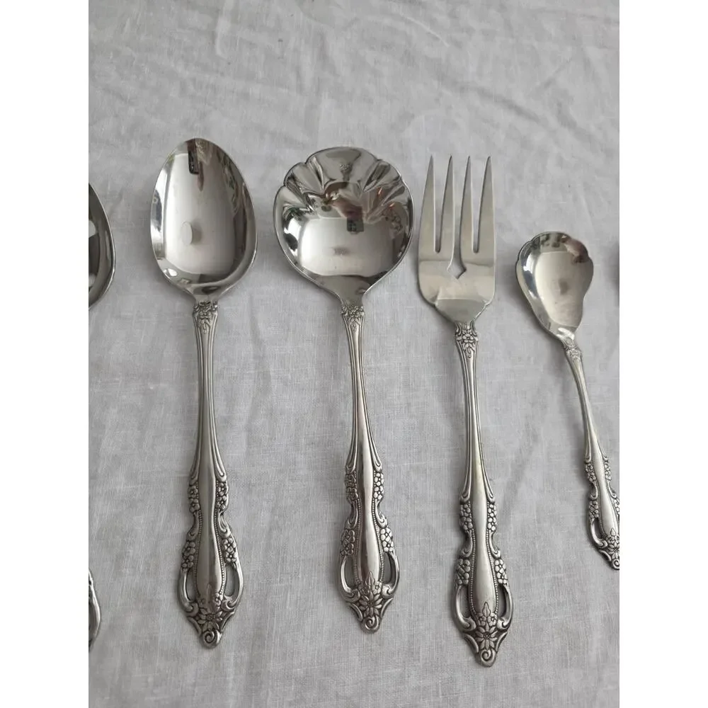 Oneida RAPHAEL Set of 6 Serving Pieces Stainless Flatware Lot